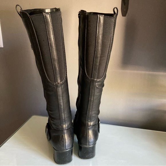 Black Laura Ashley Knee-High Boots - Picture 4 of 7
